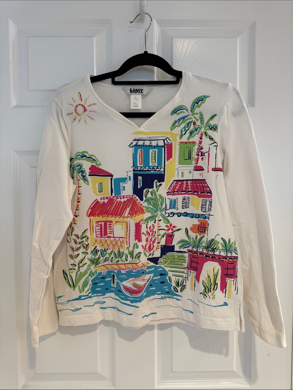 BLAST Decorated long sleeve top - Medium